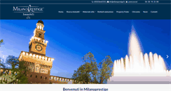 Desktop Screenshot of milanoprestige.it