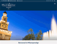 Tablet Screenshot of milanoprestige.it
